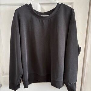 a new day Charcoal Crewneck Top